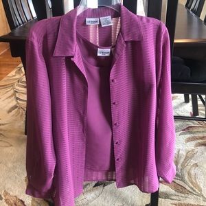 Women’s 2 piece tank overlay set